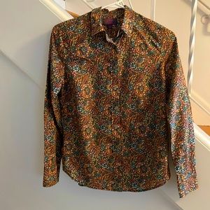 J Crew, Liberty button down shirt, size 4